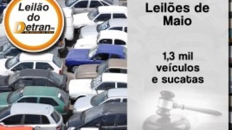 Leilões do Detran/RS ofertam 1,4 mil veículos e sucatas em maio