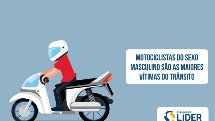 Homens motociclistas são as maiores vítimas do trânsito