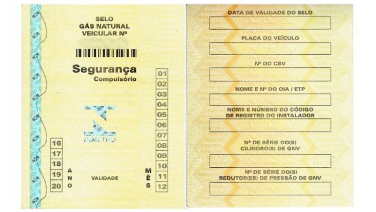 Selo do Inmetro será de porte obrigatório para veículos movidos a GNV no RS