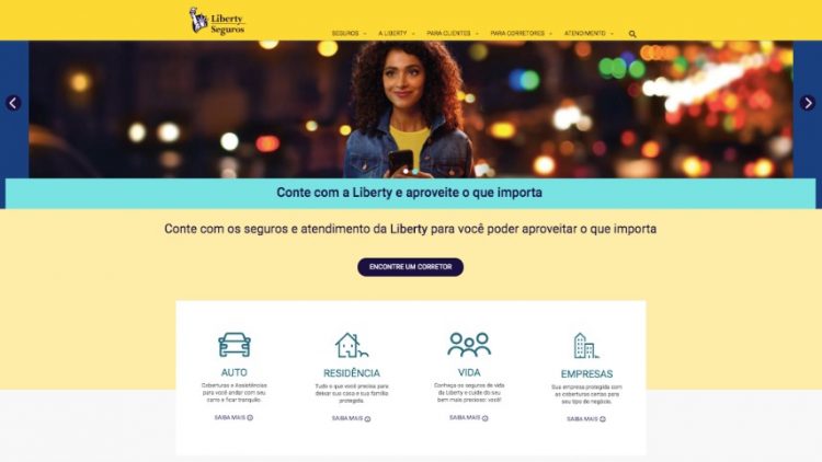 Liberty Seguros lança nova versão de seu site institucional