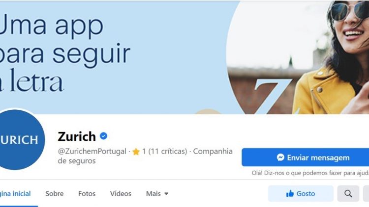 Invasão da Ucrânia faz Zurich retirar símbolo Z do logotipo das redes sociais